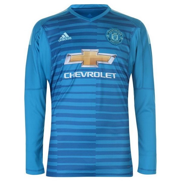 Camiseta Manchester United ML Portero 2018/19 Azul